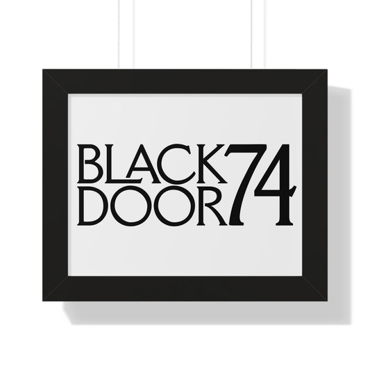 Black Door 74 Framed Horizontal Poster