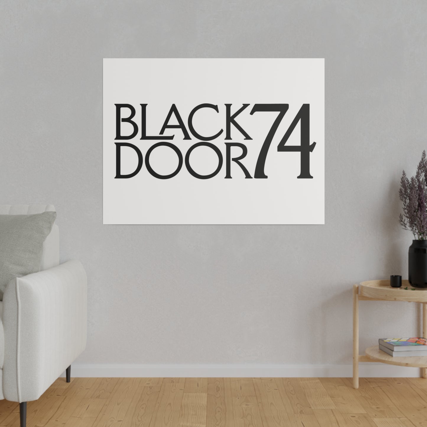 Black Door 74 Matte Canvas Art