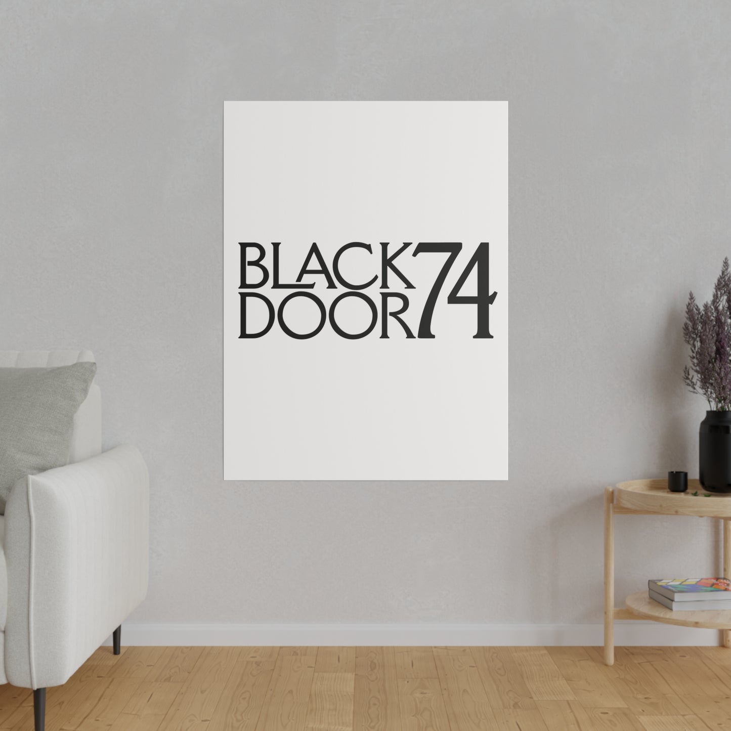 Black Door 74 Matte Canvas Art