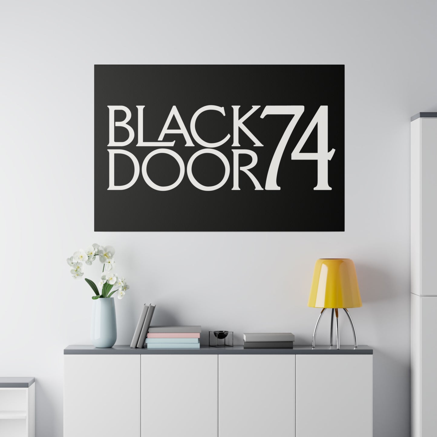 Black Door 74 Matte Canvas Art