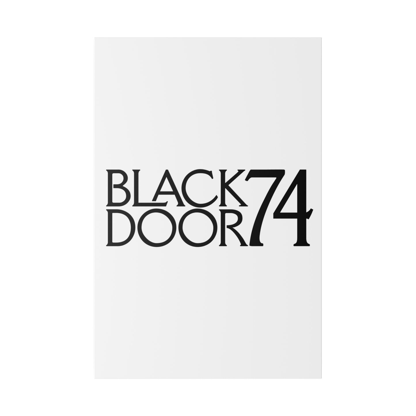 Black Door 74 Matte Canvas Art