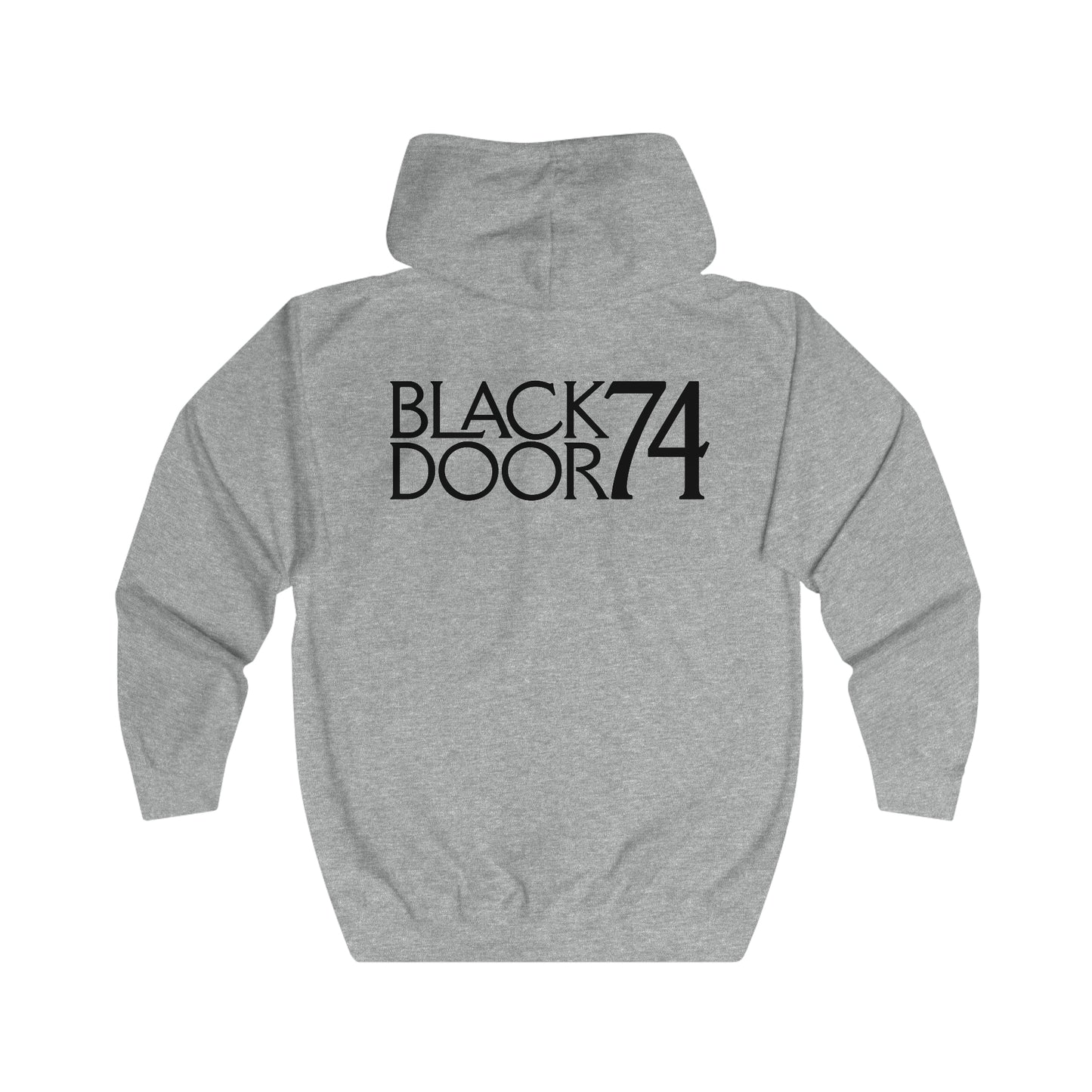 Black Door 74 Unisex Full Zip Hoodie