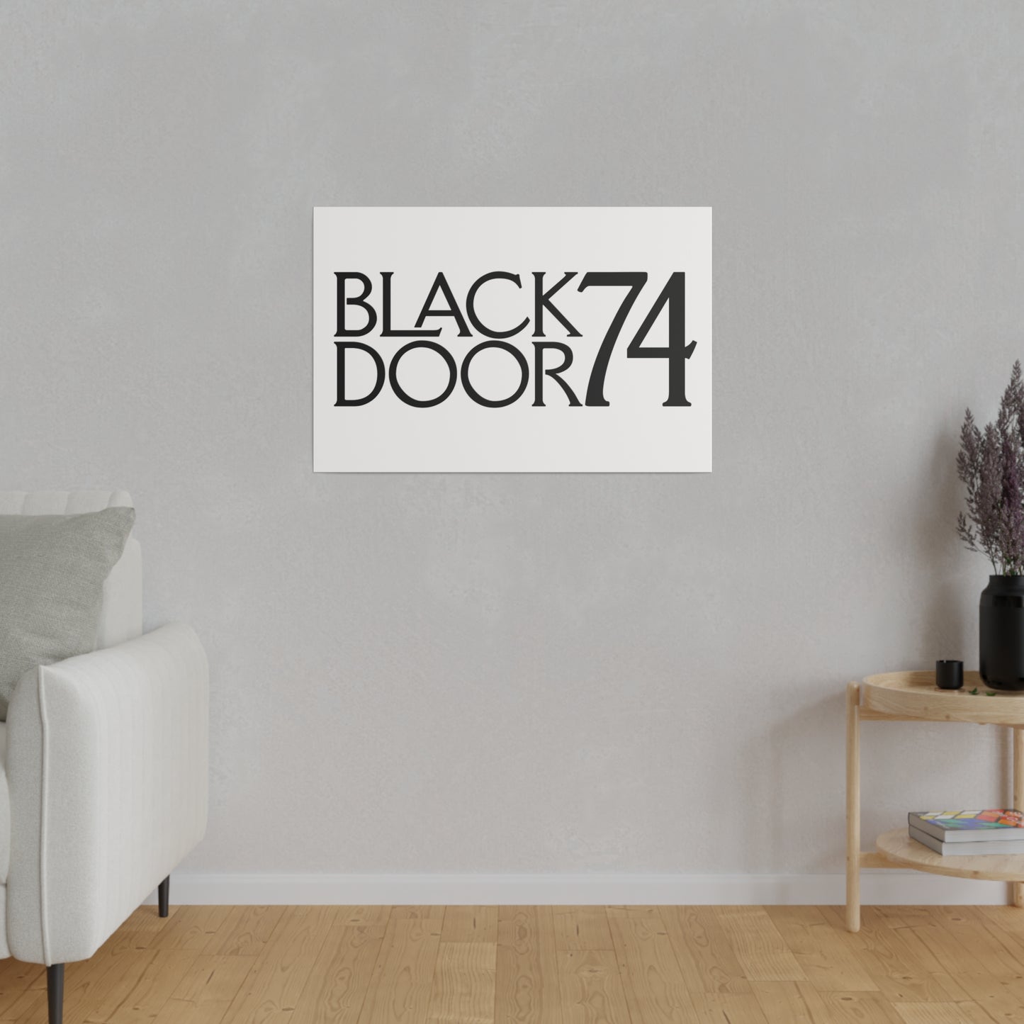 Black Door 74 Matte Canvas Art