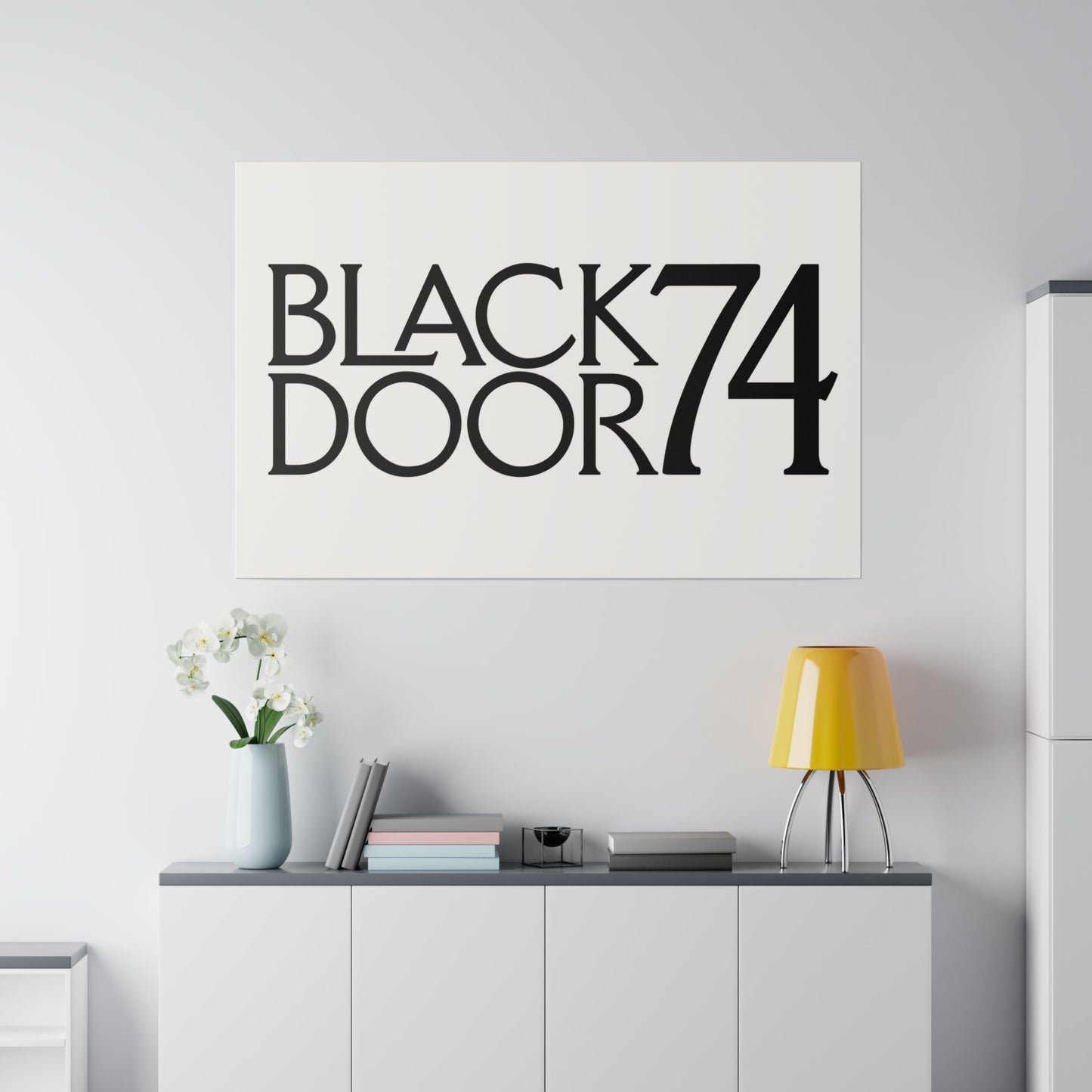 Black Door 74 Matte Canvas Art