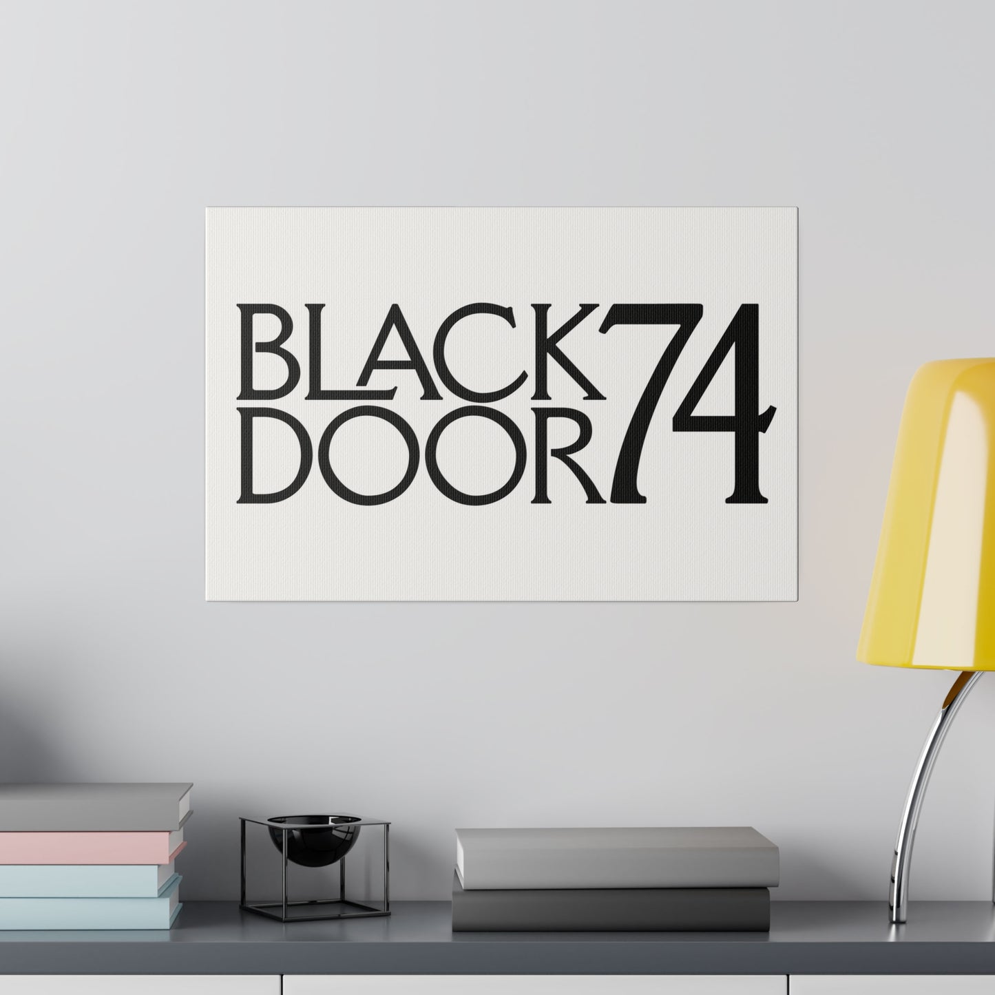 Black Door 74 Matte Canvas Art