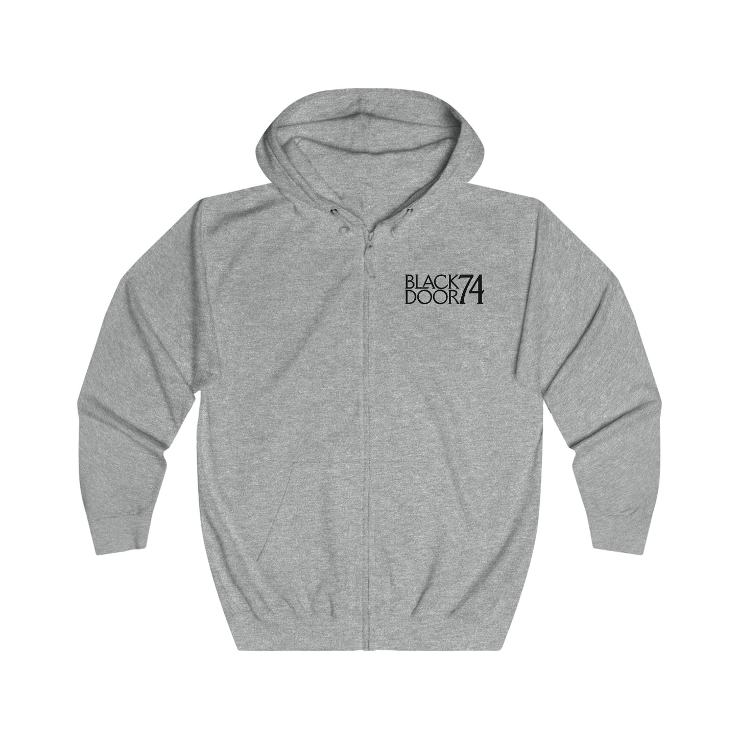 Black Door 74 Unisex Full Zip Hoodie