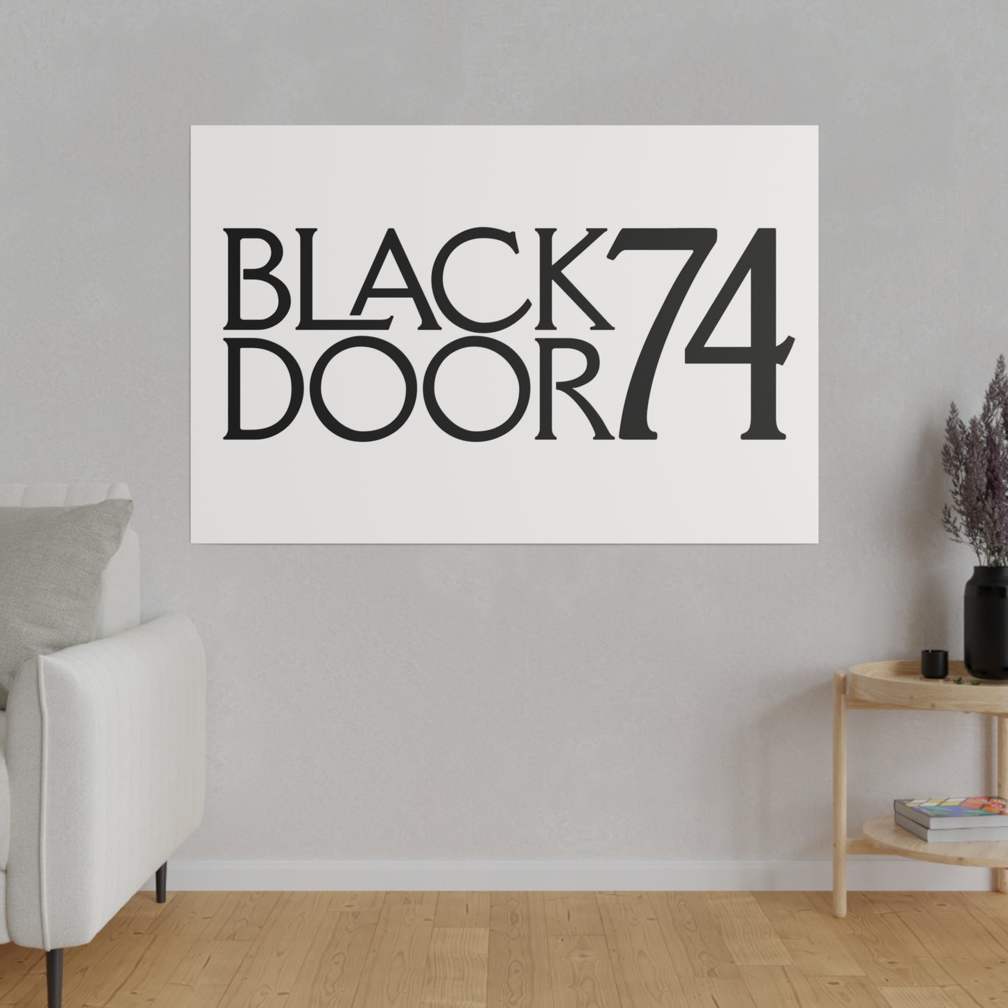 Black Door 74 Matte Canvas Art