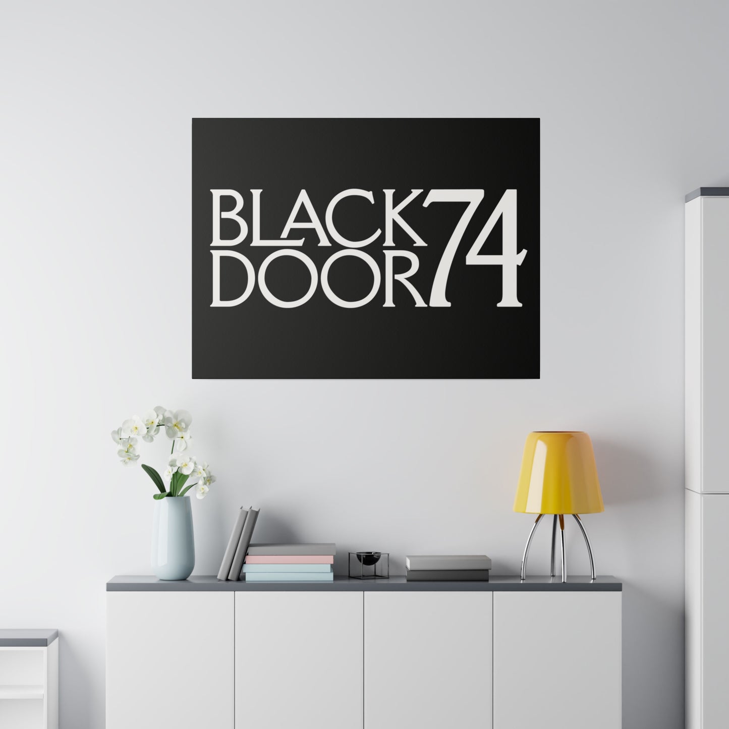 Black Door 74 Matte Canvas Art