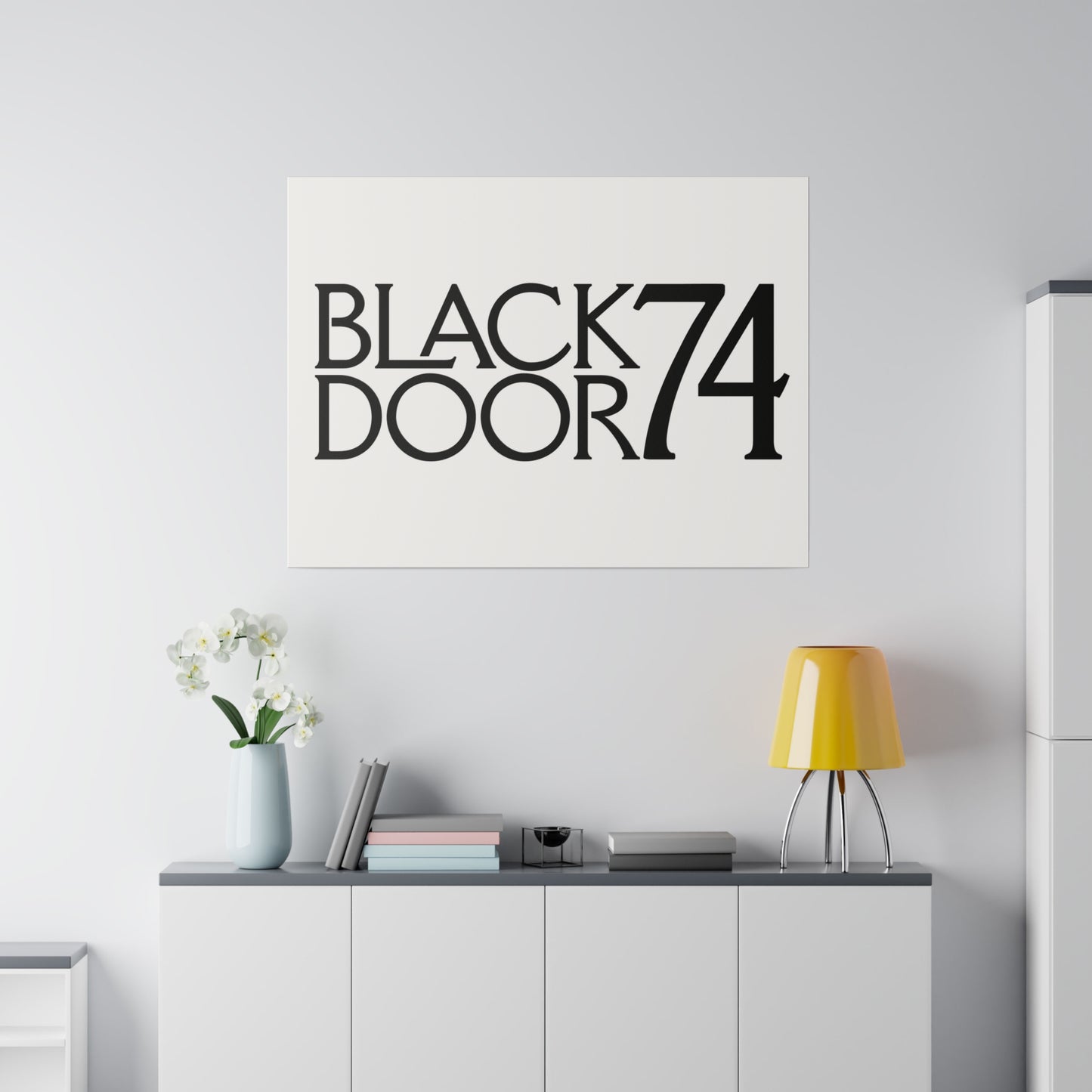 Black Door 74 Matte Canvas Art