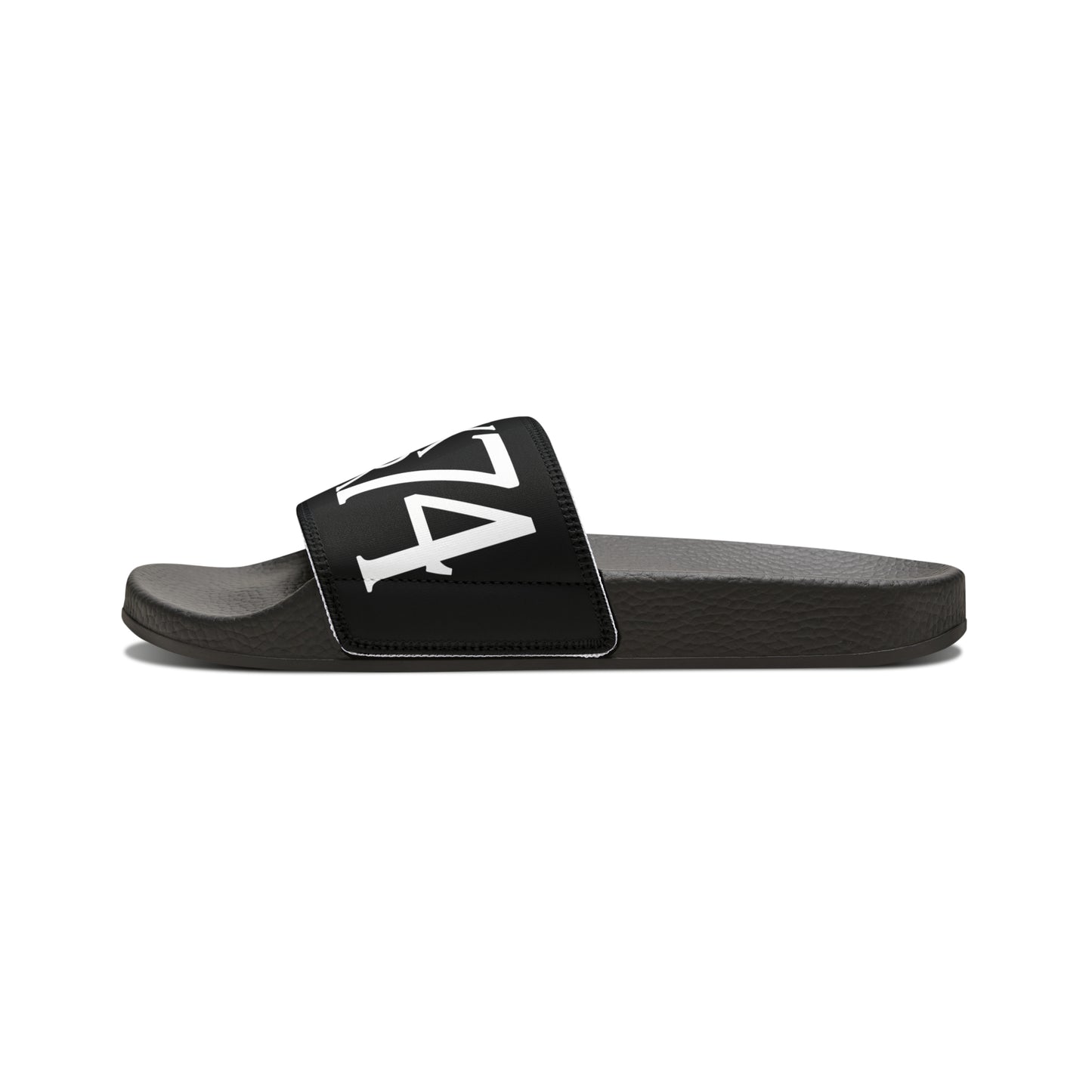 Black Door 74 Logo Men's PU Slide Sandals