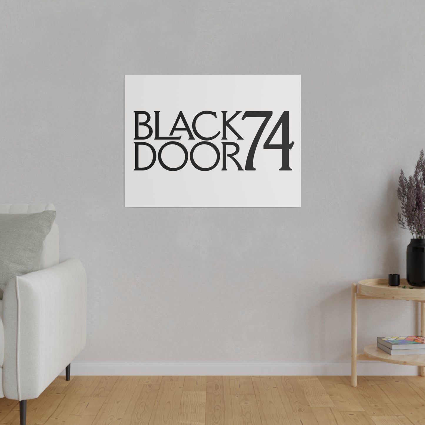 Black Door 74 Matte Canvas Art