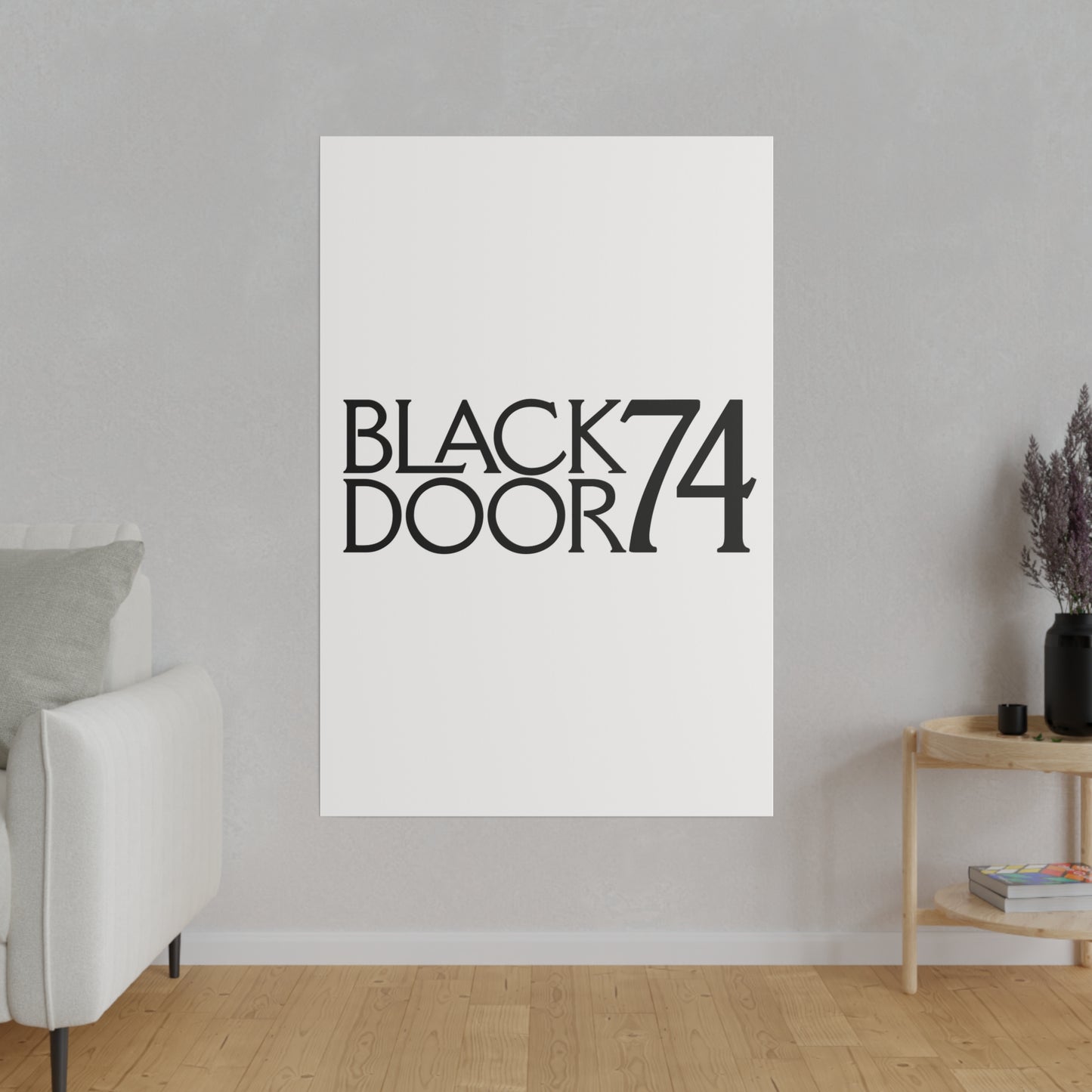 Black Door 74 Matte Canvas Art