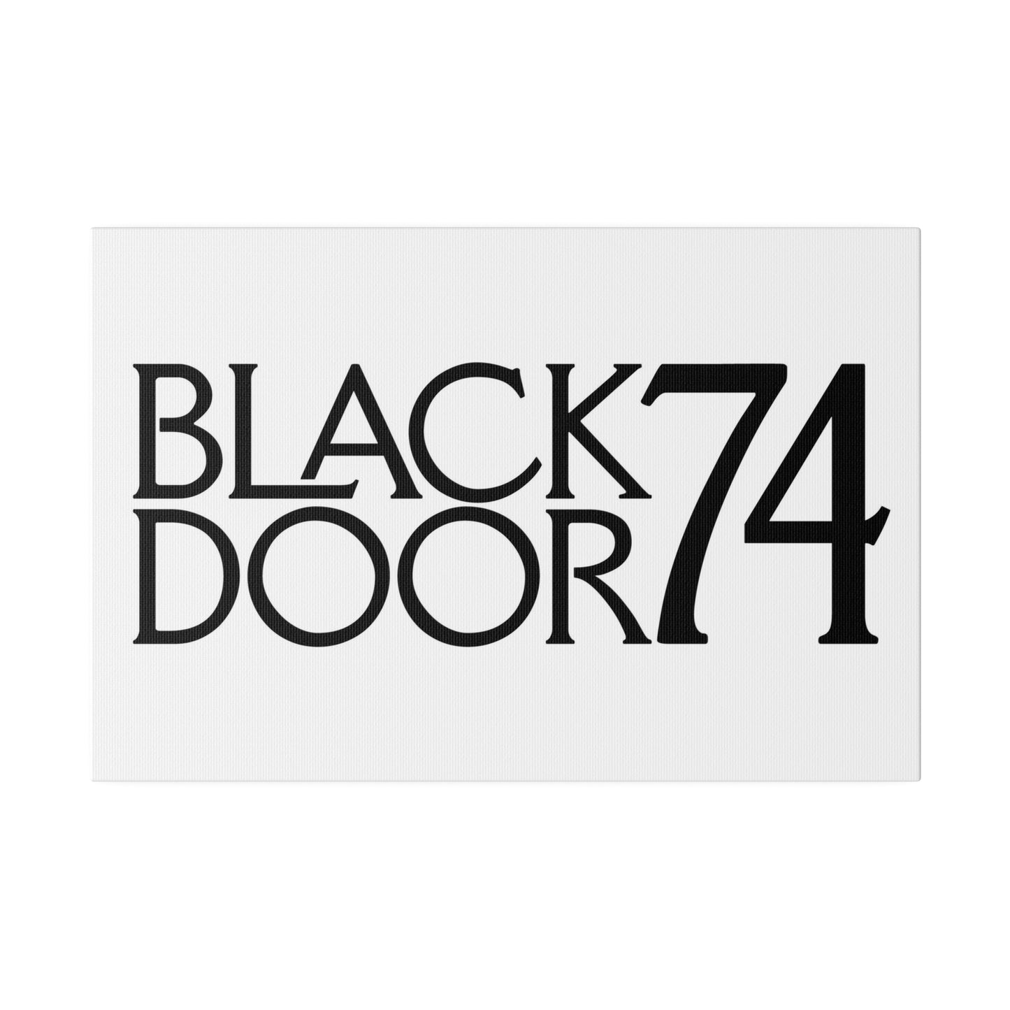 Black Door 74 Matte Canvas Art