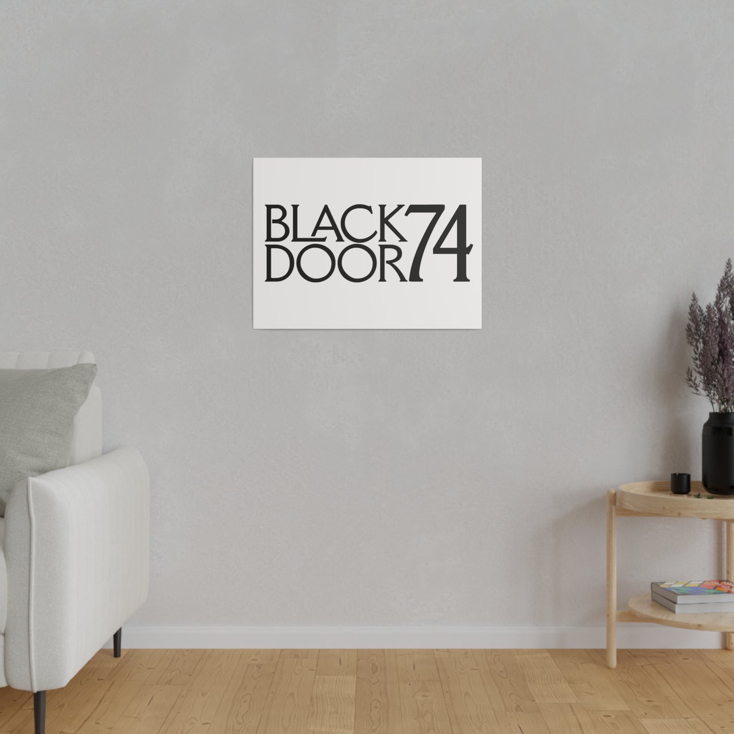 Black Door 74 Matte Canvas Art