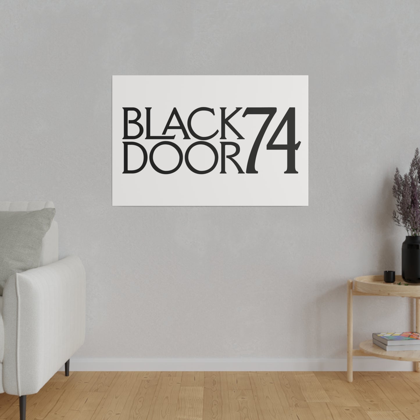 Black Door 74 Matte Canvas Art