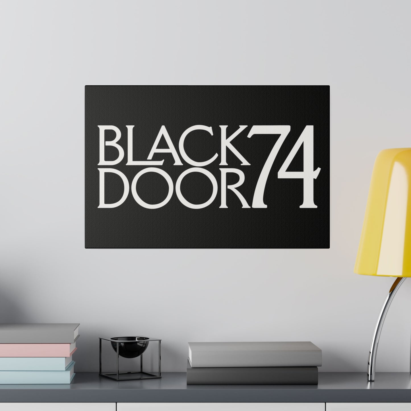 Black Door 74 Matte Canvas Art