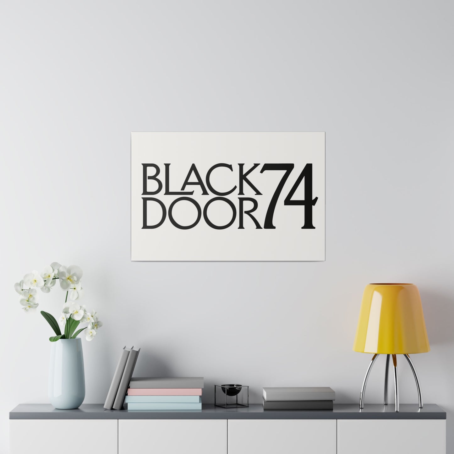 Black Door 74 Matte Canvas Art