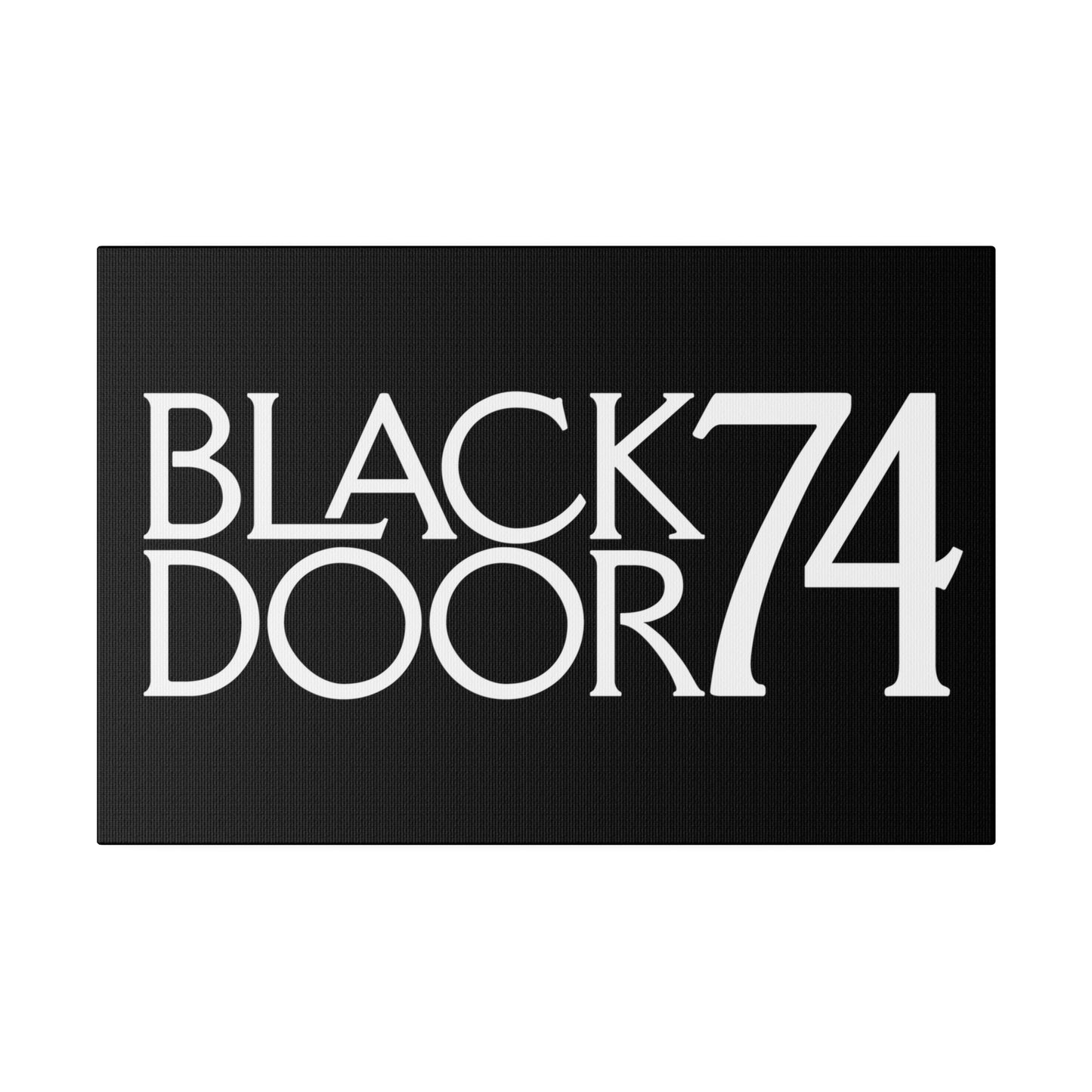 Black Door 74 Matte Canvas Art