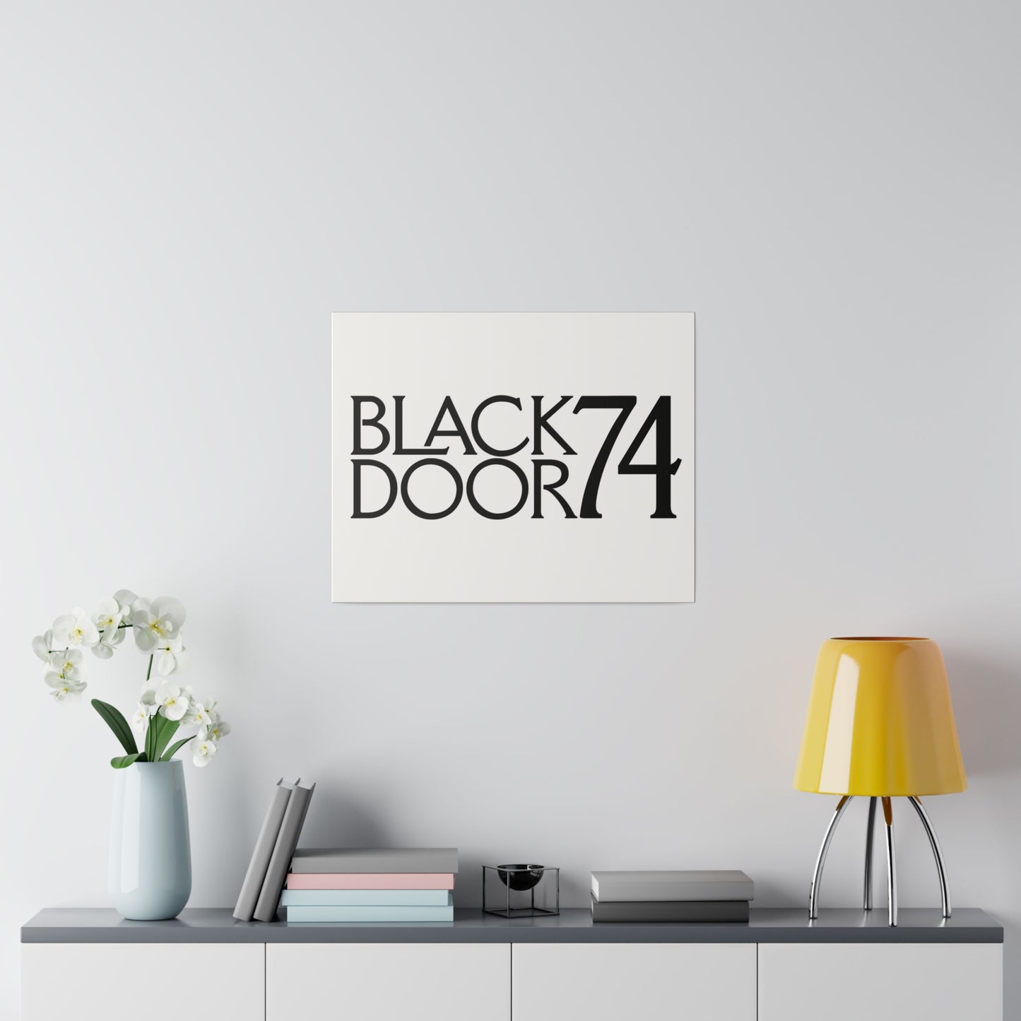 Black Door 74 Matte Canvas Art