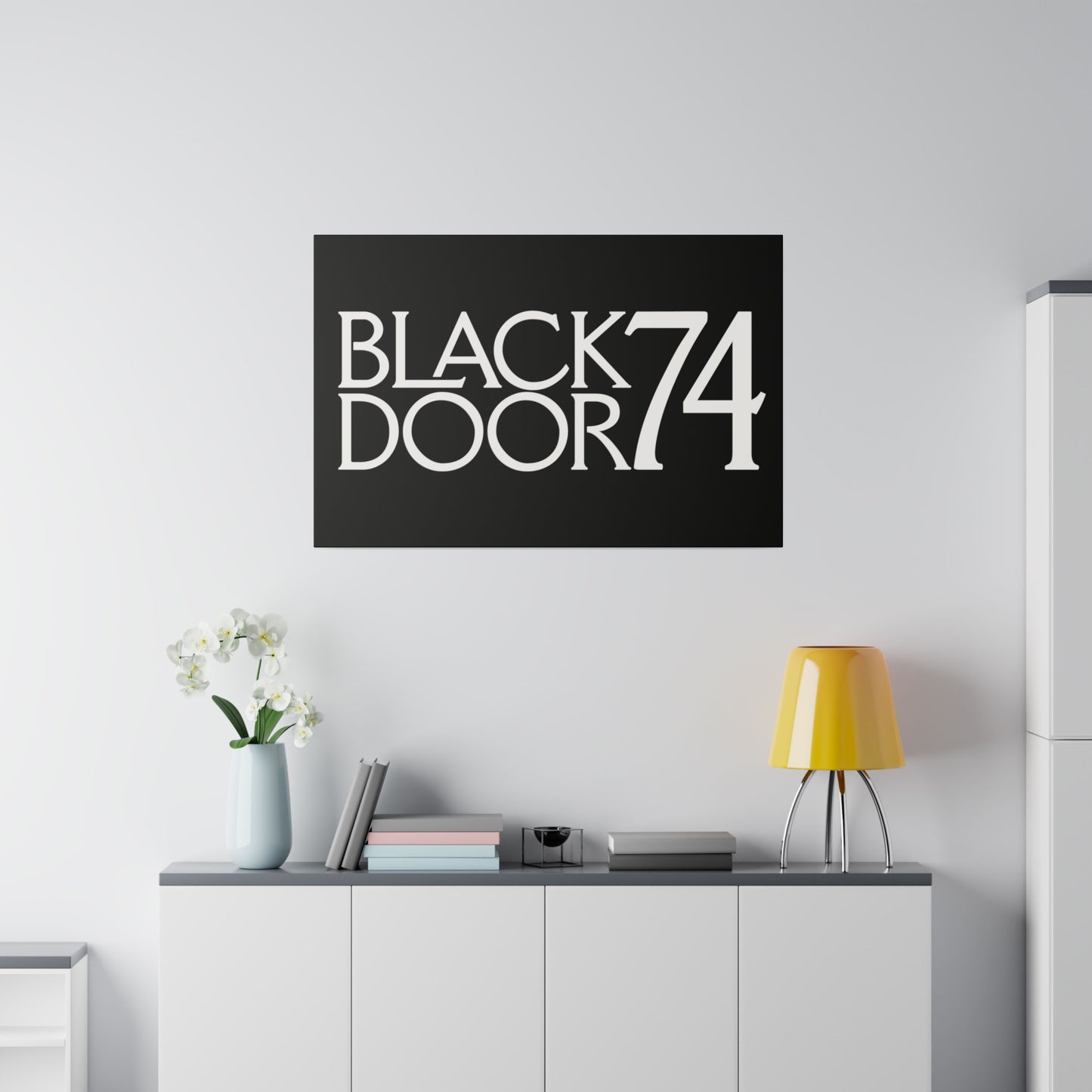 Black Door 74 Matte Canvas Art