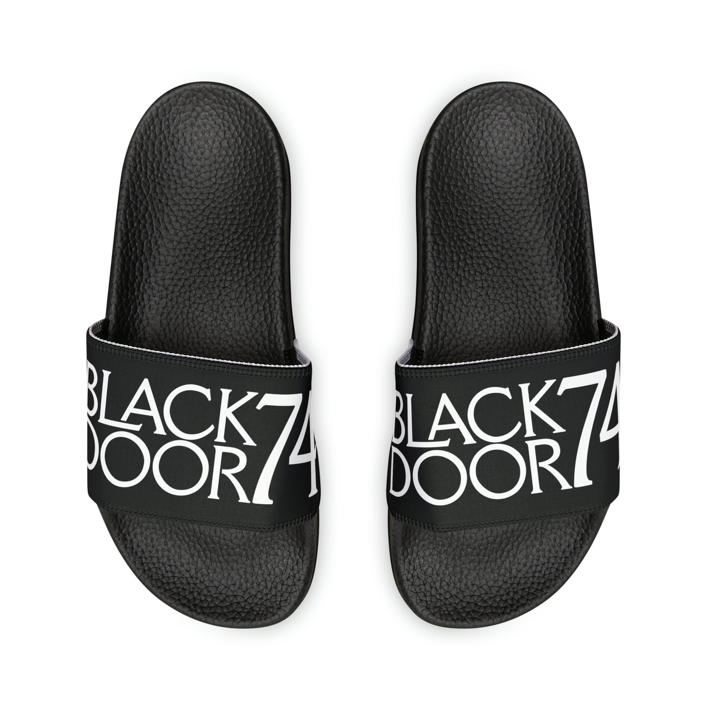 Black Door 74 Logo Men's PU Slide Sandals